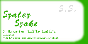 szalez szoke business card